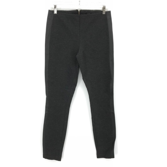 J. Crew Pants - J.Crew Gray Skinny High Rise Faux Leather Pants Slacks Black